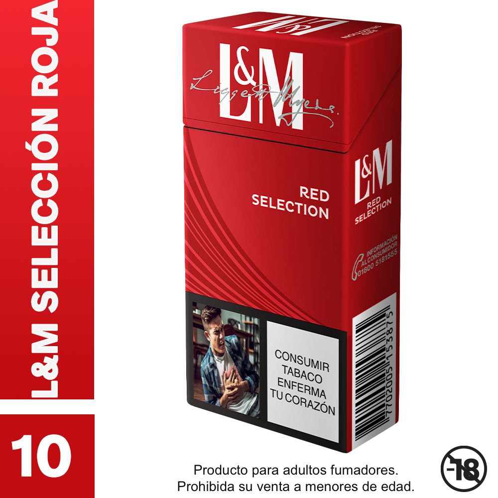 CIGARRILLO L y M RED SELECTION X 10