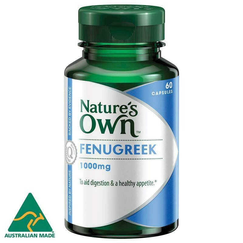 Nature's Own Fenugreek 1000mg 60 Capsules OzHealthExperts