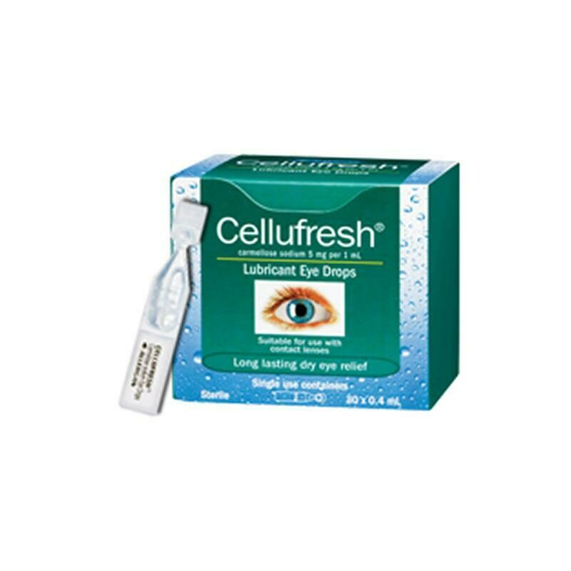 2 × Cellufresh Eye Drops 30 x 0.4ml Vials preservative free ozhealthexperts 