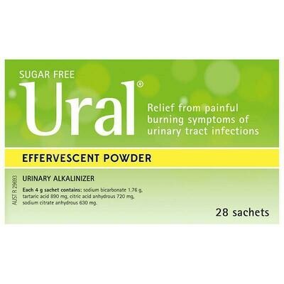 2 × Ural 28 sachets for urinary tract infections symptoms relief OzHealthExperts
