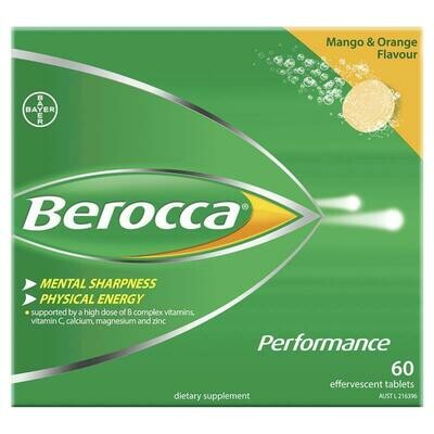 Berocca Performance Mango Effervescent 60 OzHealthExperts