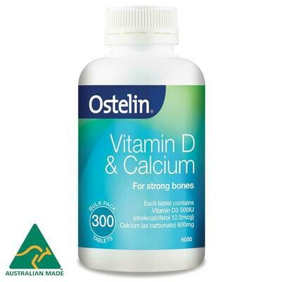 Ostelin Vitamin D & Calcium 300 Tablets - OzHealthExperts