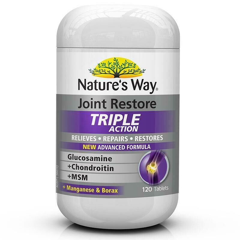2 × Joint Restore Triple Action by Natures Way 120 tablets - OzHealthExperts