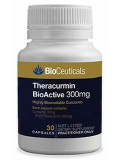 Bioceuticals Theracurmin BioActive 300mg Highly Bioavailable Curcumin 30 caps-OzHealthExperts