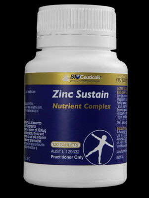 2 × Bioceuticals Zinc Sustain tablets 120 tablets - OzHealthExperts