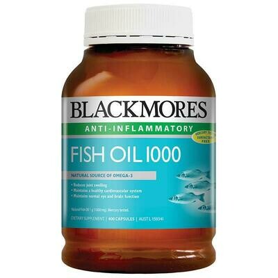 BEST PRICE! BLACKMORES FISH OIL 1000MG 400 CAPSULES - OzHealthExperts