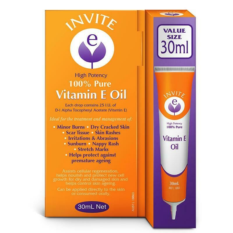 Invite E Vitamin E Pure Oil 30ml
OzHealthExperts