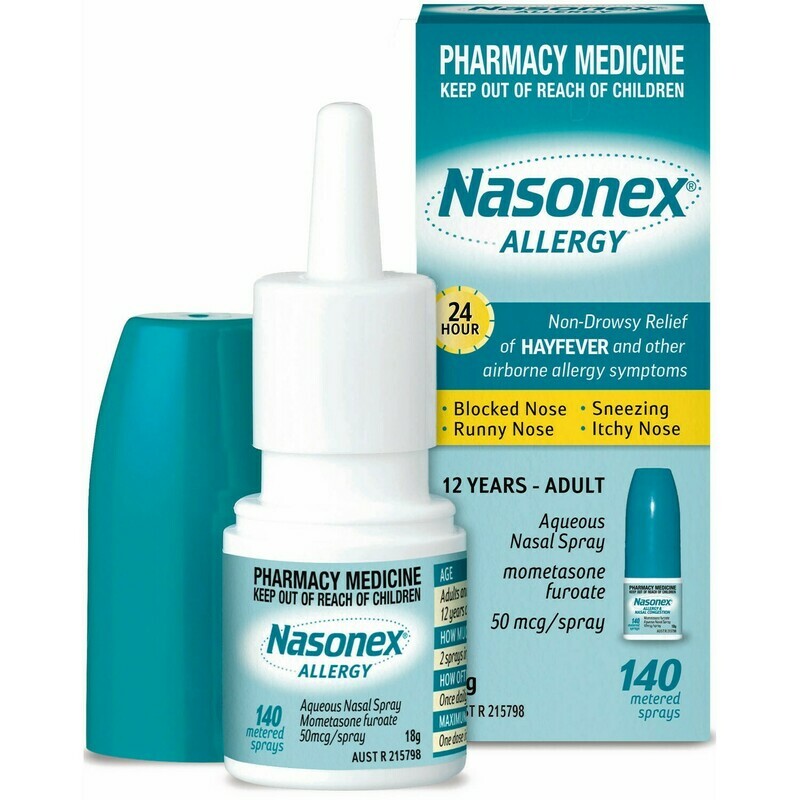 Nasonex Allergy Hay Fever Relief 140 Dose OzHealthExperts