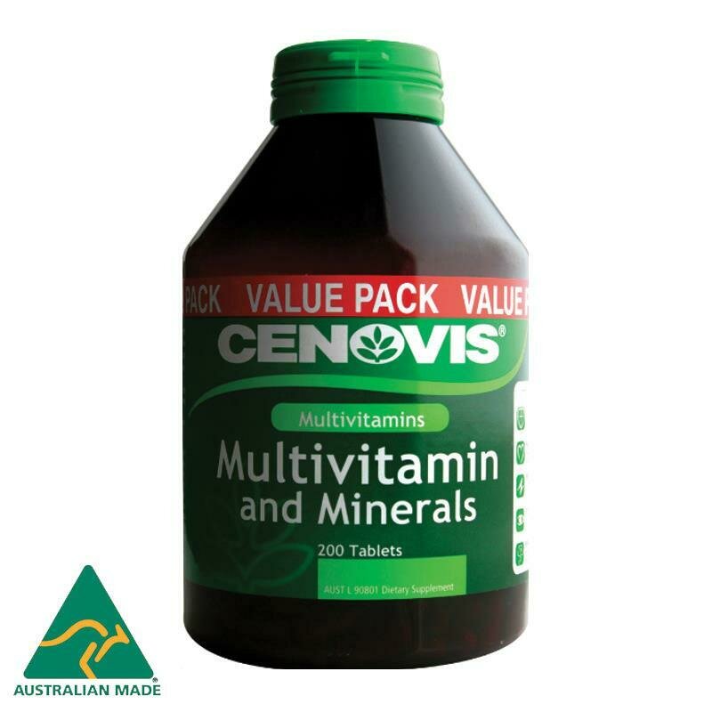 Cenovis Multivitamin & Minerals 200 Tablets OzHealthExperts