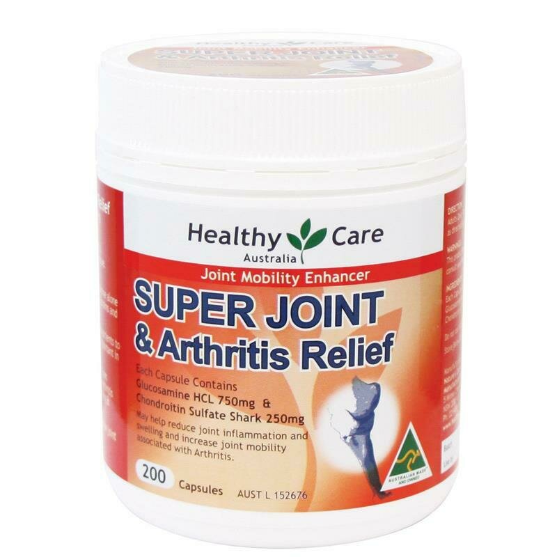Healthy Care Super Joint & Arthritis Relief 200 Capsules OzHealthExperts