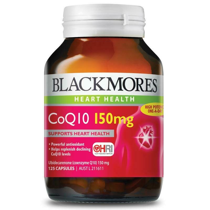 Blackmores CoQ10 150mg 125 Capsule ozhealthexperts