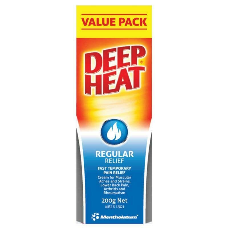 2× DEEP HEAT REGULAR  value pack 200g - OzHealthExperts