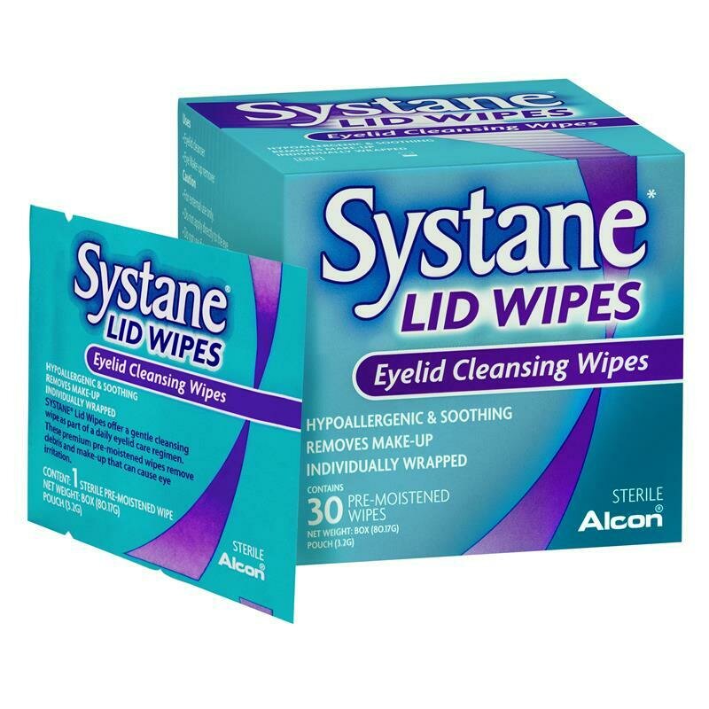 2 × Systane Eye Lid 30 Wipes OzHealthExperts