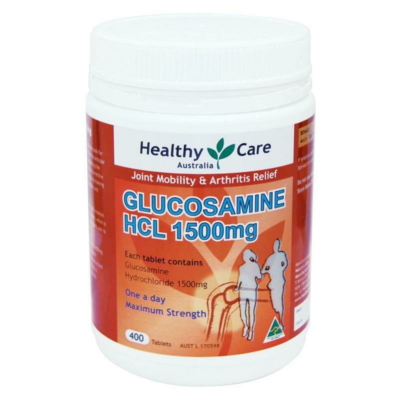 Healthy Care Glucosamine HCL 1500mg 400 Tabs  joint care OzHealthExperts