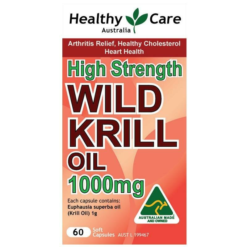 Healthy Care Wild Krill Oil 1000mg 60 Capsules - OzHealthExperts