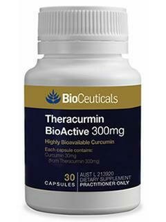 Bioceuticals Theracurmin BioActive 300mg Highly Bioavailable Curcumin 30 caps-OzHealthExperts