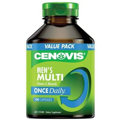 Cenovis Once Daily Mens Multivitamins & Minerals 100 Capsules Value Pack OzHealthExperts