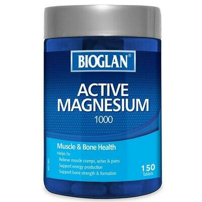 Bioglan Active Magnesium 1000mg 150 Tablets OzHealthExperts