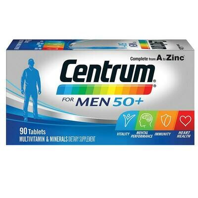 2 ×Centrum For Men 50+ 90 Tablets OzHealthExperts