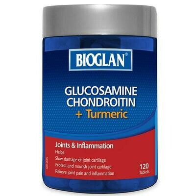 Bioglan Glucosamine Chondroitin & Tumeric Tablets 120 - OzHealthExperts