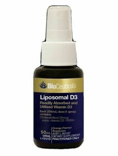 2 × BioCeuticals liposomal Vitamin D 50 ml OzHealthExperts