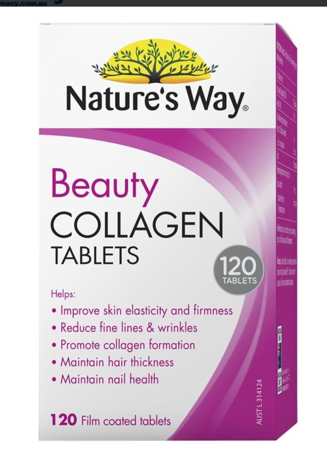 Nature's Way Beauty Collagen 120 yablets OzHealthExperts