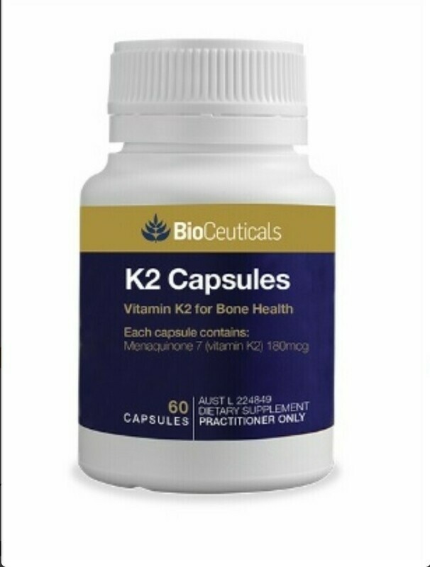 2 × Bioceuticals K2 60 capsules ozhealthexperts