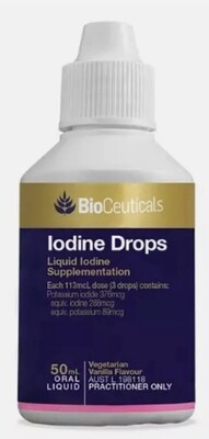 Bioceuticals IODINE drops 50 ml - Thyroid support - OzHealthExperts