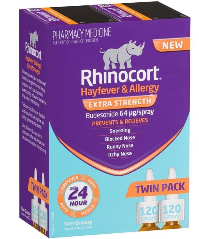 Rhinocort Hayfever Double Strength 64mcg 240 Doses ozhealthexperts 