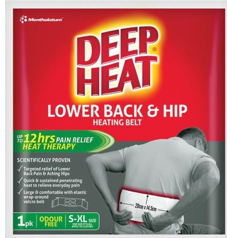 2 × Deep Heat Lower Back & Hip Heating Belt 1 Pack | OzHealthExperts