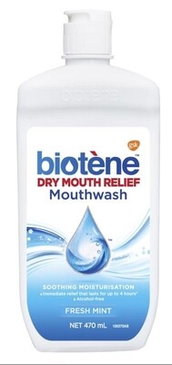 Biotene Dry Mouth Relief Mouthwash Fresh Mint 470mL ozhealthexperts