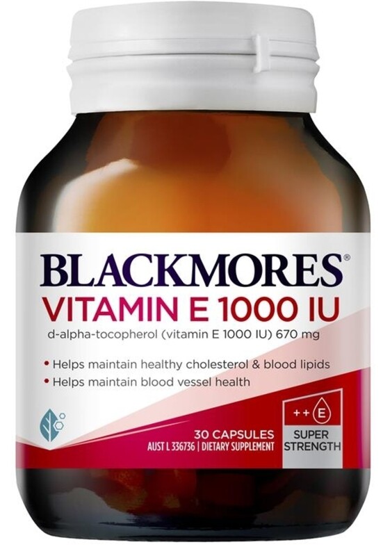 Blackmores Vitamin E 1000IU 30 Capsules
ozhealthexperts
