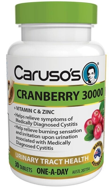 Caruso's Natural Health Ultra Max Cranberry 30,000 30 Tablets OzHealthExperts