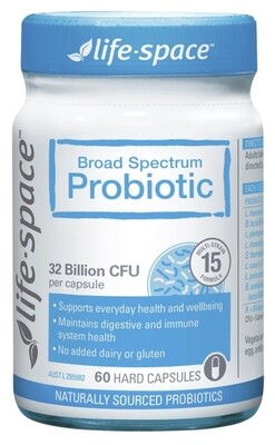 Life Space BROAD SPECTRUM PROBIOTIC 60 CAPSULES OzHealthExperts
