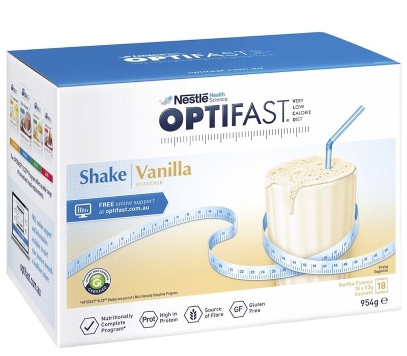 Optifast VLCD Shake Vanilla 18 x 53g ozhealthexperts