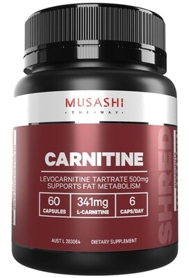 Musashi Carnitine 60 Capsules
ozhealthexperts