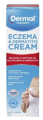 2 × Dermal Therapy Eczema & Dermatitis Cream 60g ozhealthexperts