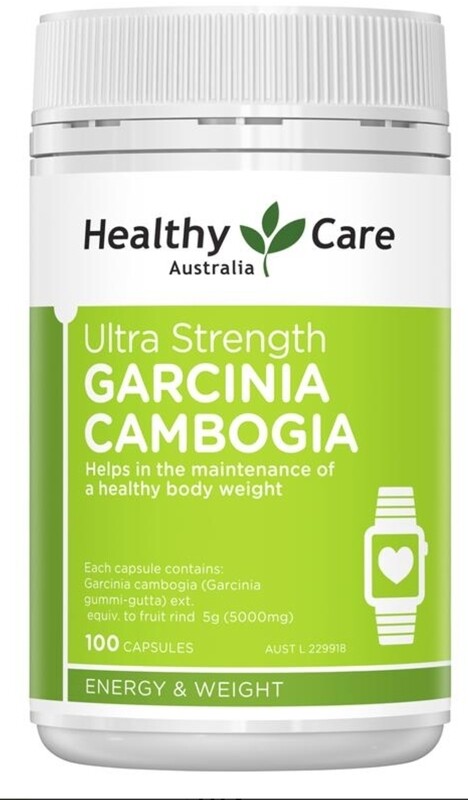 2 × Healthy care Garcinia Campogia 5000 100 caps OzHealthExperts