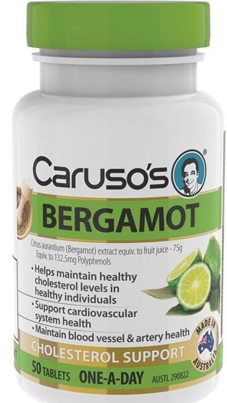 Carusos Natural Health One a Day Bergamot 50 Tablets ozhealthexperts