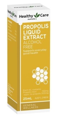 2 × Healthy Care Propolis Liquid Alcohol Free 25ml ozhealthexperts