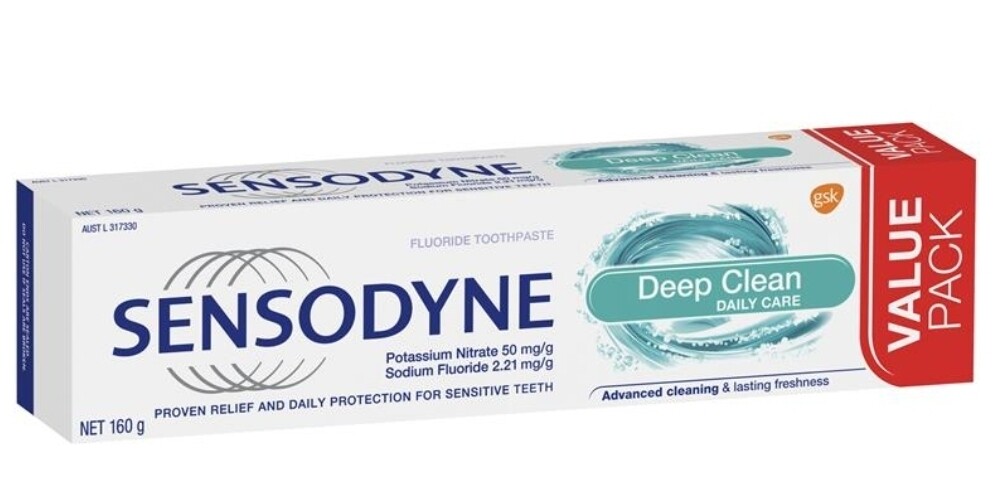 2 × Sensodyne Toothpaste Deep Clean 160g ozhealthexperts