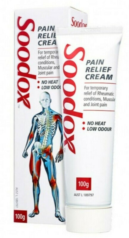 2 × Soodox Pain Relief Cream 100g
 ozhealthexperts