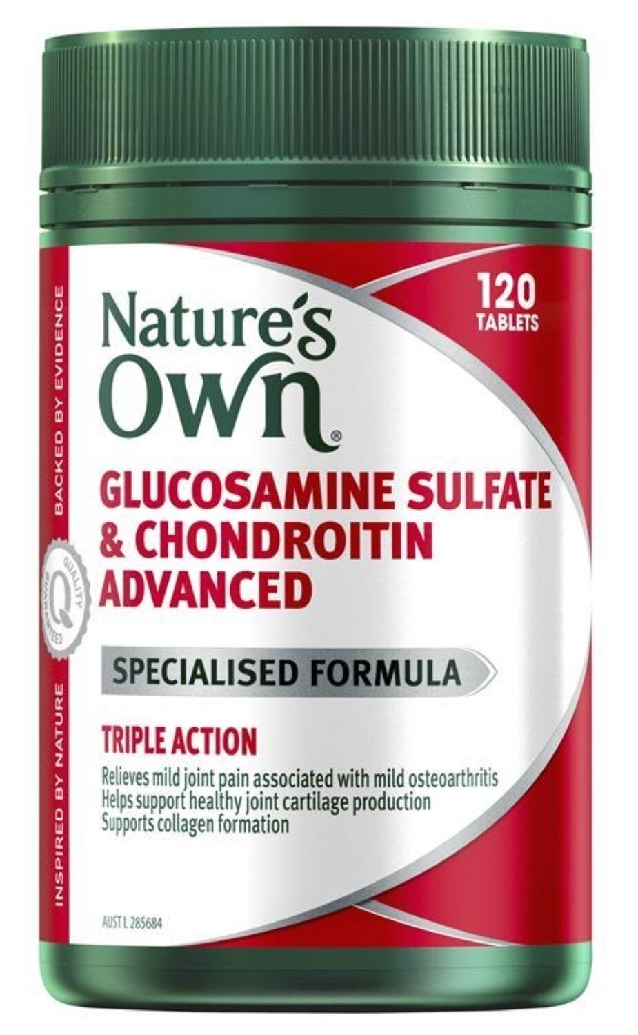 Nature's Own Glucosamine Sulfate & Chondroitin Advanced 120 Tablets ozhealthexperts