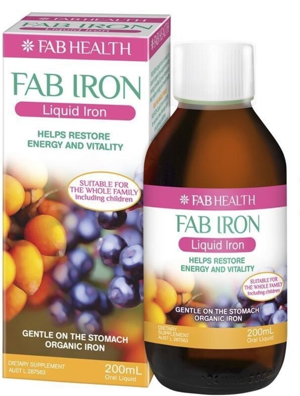 Fab Iron Liquid Iron 200ml ozhealthexperts