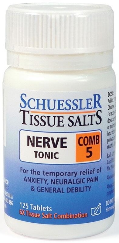 Martin & Pleasance Tissue Salts Comb 5 Nerve Tonic 125 Tablets ozhealthexperts