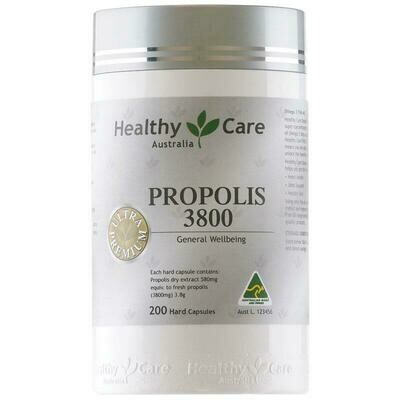 Healthy Care Ultra Premium Propolis 3800mg 200 Capsules - OzHealthExperts