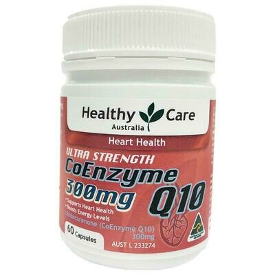 Healthy Care Ultra Strength CoEnzyme Q10 300mg 60 Capsules OzHealthExperts