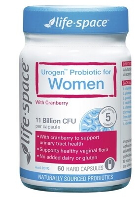 Life Space Urogen Probiotic For Women 60 Capsules ozhealthexperts