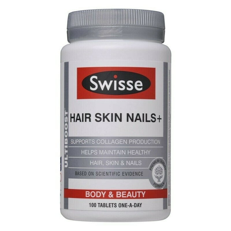 2 × Swisse Ultiboost Hair Skin Nails 100 tablets OzHealthExperts