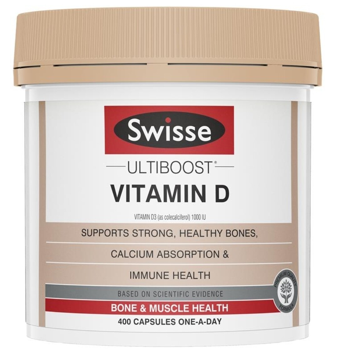 Swisse Ultiboost Vitamin D 400 Capsules ozhealthexperts